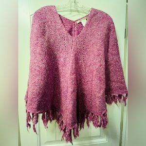 Max studio pink poncho